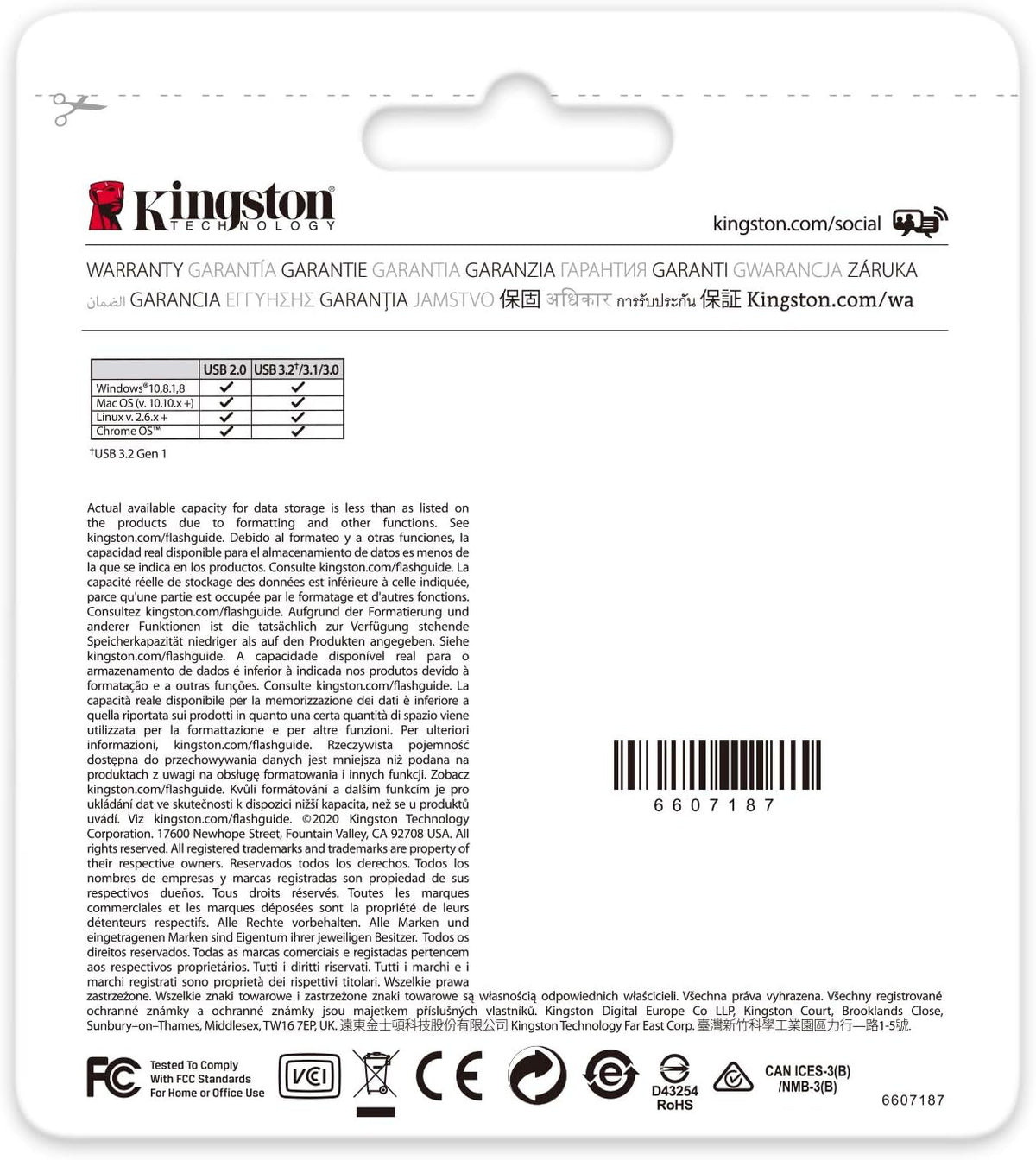 Kingston DataTraveler Exodia DTX/64GB-2P USB-minne USB 3.2 Gen 1 – med skyddskåpa och nyckelring i flera färger
