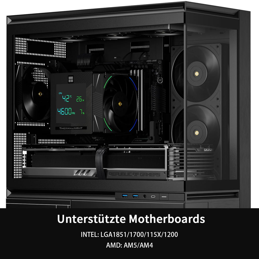 Thermalright TR Phantom Spirit 120SE ARGB CPU-kylare, 7 värmepipar CPU-kylare, Dubbel 120 mm TL-C12B-S V2 PWM-fläkt, AGHP 4.0 Teknologi, S-FDB-lager, för AMD AM4 AM5/Intel 1700/115X/1200/1851