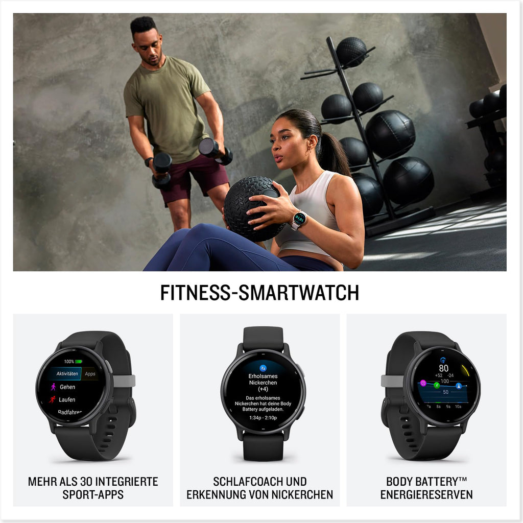 Garmin vívoactive® 5, Health & Fitness GPS Smartwatch, 42mm, Ivory