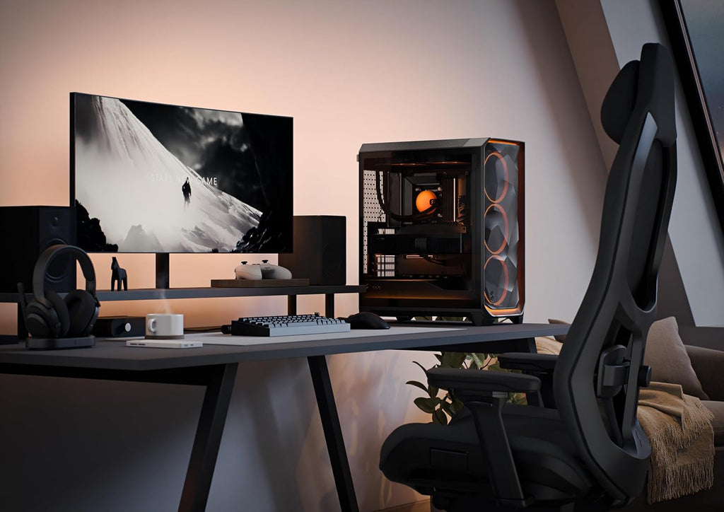 Fractal Design Meshify 3 XL Vit Tempered Glass Klar Toning - Gamingdatorchassi – Meshfront – Tre Momentum 14-fläktar ingår – GPU-stöd upp till 512 mm längd – E-ATX/ATX/mATX-stöd