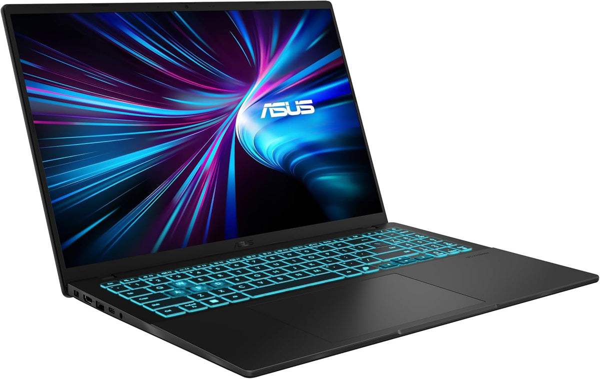 ASUS V16 V3607VH-RP019 Gaming-bärbar dator, 16 tum, WUXGA 144 Hz, Intel Core 7 240H, 16 GB RAM, 512 GB SSD, NVIDIA RTX 5050, 8GB, svart matt svart, spanskt QWERTY-tangentbord