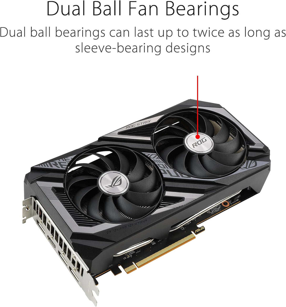 ASUS Dual Radeon RX 7600 EVO OC Edition 8 GB GDDR6 spelgrafikkort