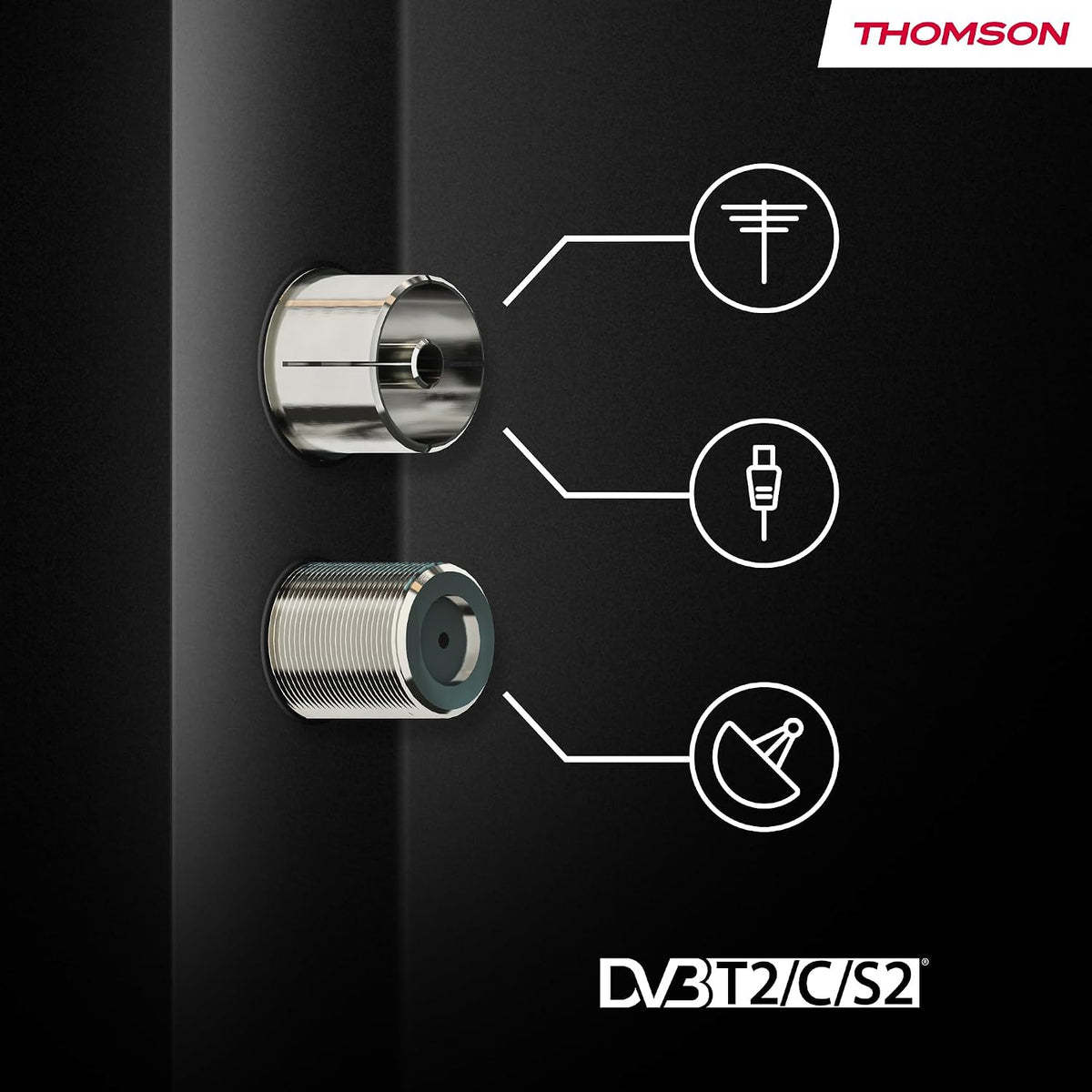 Thomson TV 50 tum (126 cm) 4K UHD Smart Fire TV, Alexa Röststyrning, Trippel tuner (DVB-T/T2/C/S/S2), Dolby Vision, Dolby Atmos, HDR10, HDMI 2.1, WiFi, Bluetooth - 50UF4S35