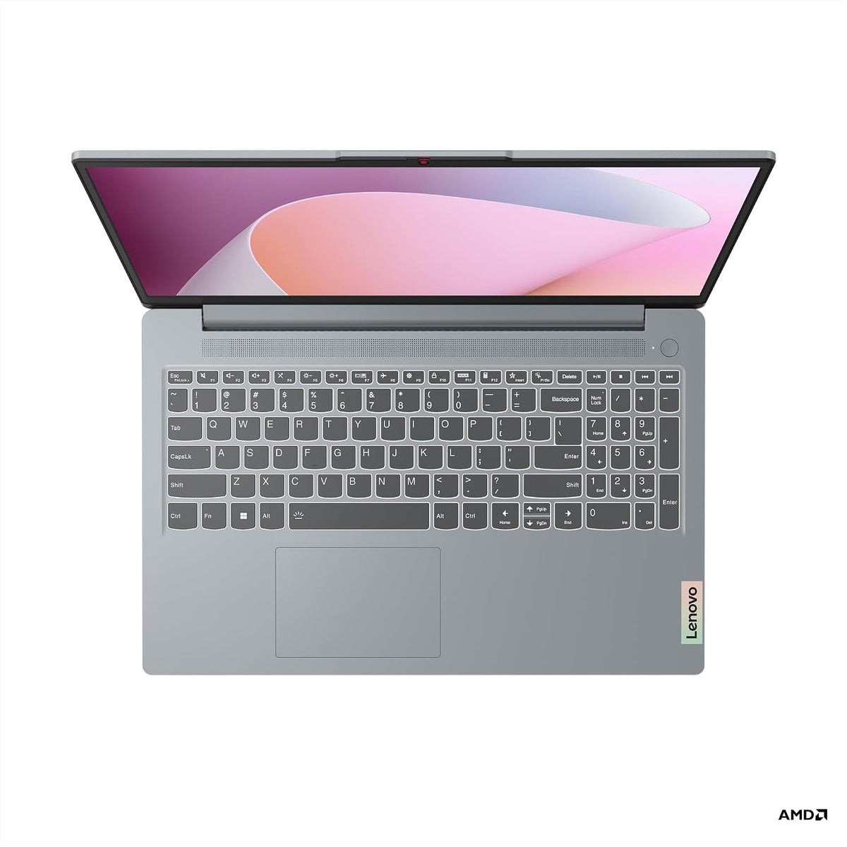 Lenovo IdeaPad Slim 3 82XQ012QMX 15,6" bärbar dator, Windows 11 Home S, grå – Full HD, Ryzen 3, 8GB RAM, 128GB SSD