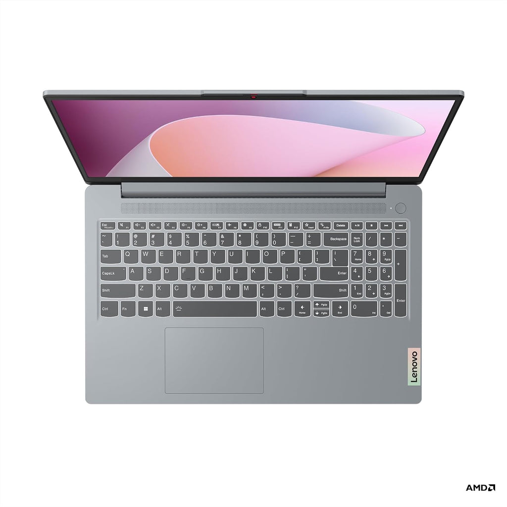 Lenovo IdeaPad Slim 3 82XQ012NMX 15,6" bärbar dator, Windows 11 Home S, grå – Full HD, Ryzen 3, 8GB RAM, 512GB SSD