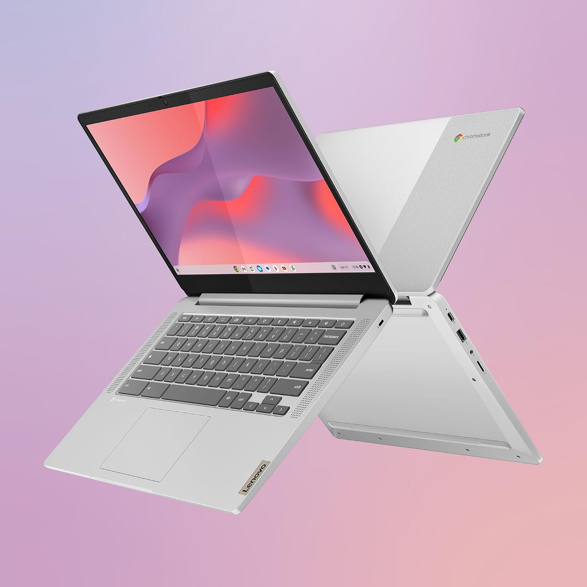 Lenovo IdeaPad Slim 3 Chromebook 14 tum FHD bärbar dator (1 920 x 1 080), MediaTek Kompanio 520, 8 GB RAM, 128 GB eMMC, ChromeOS, WiFi 6 – Abyss Blue, exklusiv Amazon
