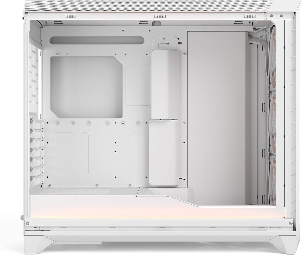Fractal Design Meshify 3 XL Vit Tempered Glass Klar Toning - Gamingdatorchassi – Meshfront – Tre Momentum 14-fläktar ingår – GPU-stöd upp till 512 mm längd – E-ATX/ATX/mATX-stöd