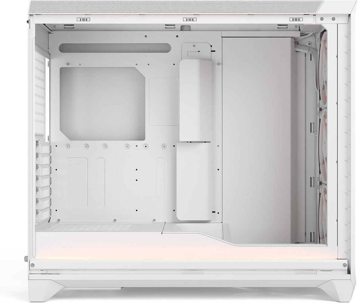 Fractal Design Meshify 3 XL Vit Tempered Glass Klar Toning - Gamingdatorchassi – Meshfront – Tre Momentum 14-fläktar ingår – GPU-stöd upp till 512 mm längd – E-ATX/ATX/mATX-stöd