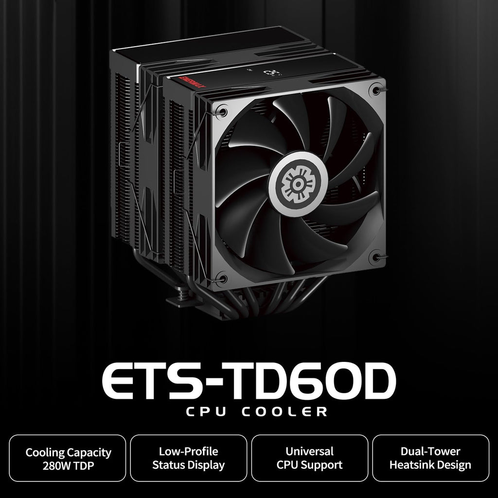 ENERMAX ETS-T41 CPU-kylare | 2 x 120 mm PWM-fläkt forward-omvänd bladdesign