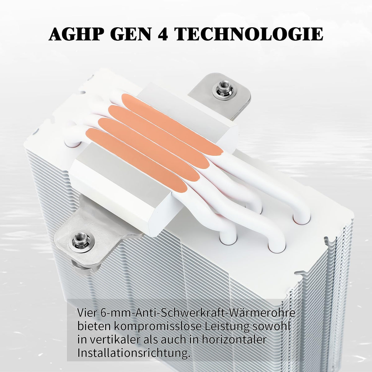 Thermalright Assassin Spirit 120 EVO ARGB AGHP PWN 4:e generationens CPU-kylare tyst CPU-kylare kompatibel med AM4/AM5/Intel Iga 1700/1851/1150/1151/1200, svart