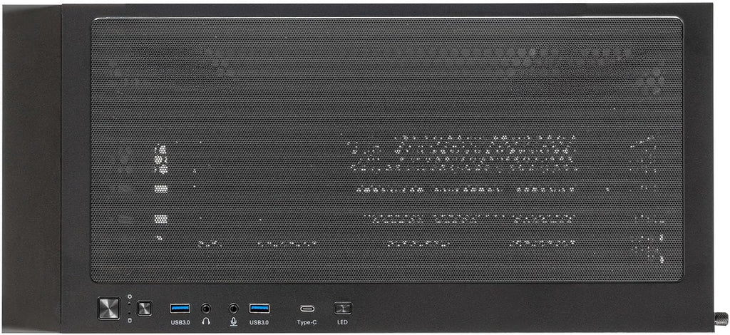 UNYKAch Revelat Madeira Black ATX-fodral med härdat glassida, lämpligt för kort upp till 425 mm och vätskekylning upp till 360 mm