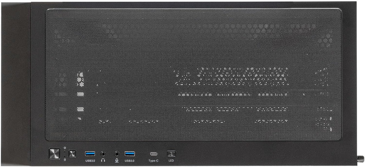 UNYKAch Revelat Madeira Black ATX-fodral med härdat glassida, lämpligt för kort upp till 425 mm och vätskekylning upp till 360 mm