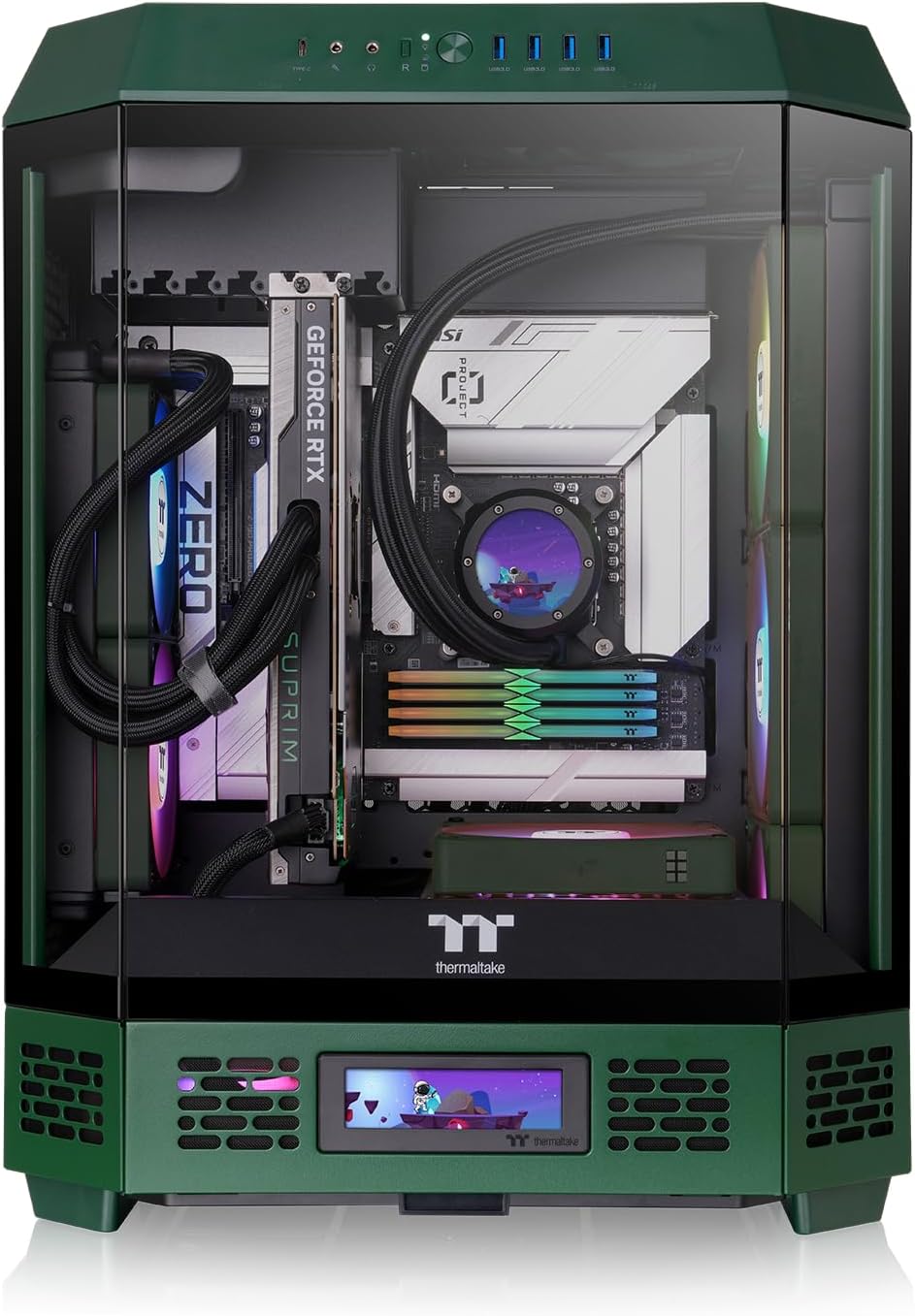 Thermaltake The Tower 600 Mid Tower Chassis | Hidden Connector | Gravel Sand