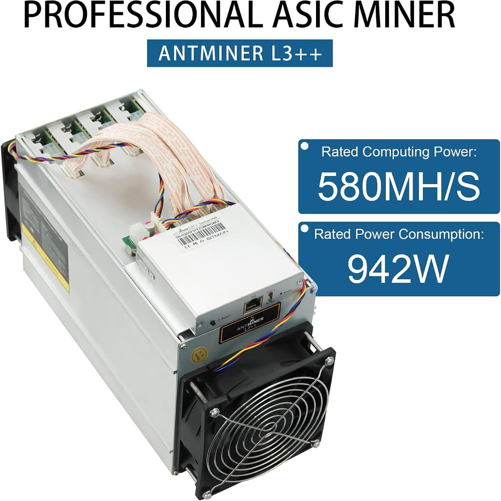 Antminer L3++ 580MH/S ASIC Litecoin Miner med 110-220V PSU Scrypt Doge LTC Miner Machine Asic Miner, LTC Mining & Dogecoin Miner ASIC Miner av META Space (Renew L3 504M)