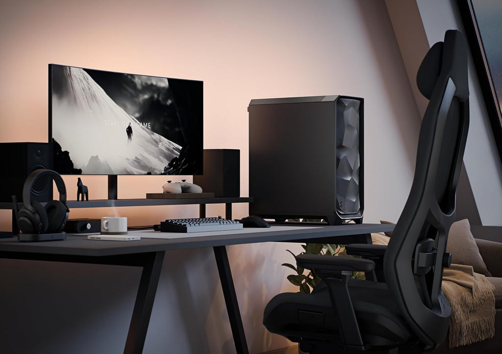 Fractal Design Meshify 3 XL Vit Tempered Glass Klar Toning - Gamingdatorchassi – Meshfront – Tre Momentum 14-fläktar ingår – GPU-stöd upp till 512 mm längd – E-ATX/ATX/mATX-stöd