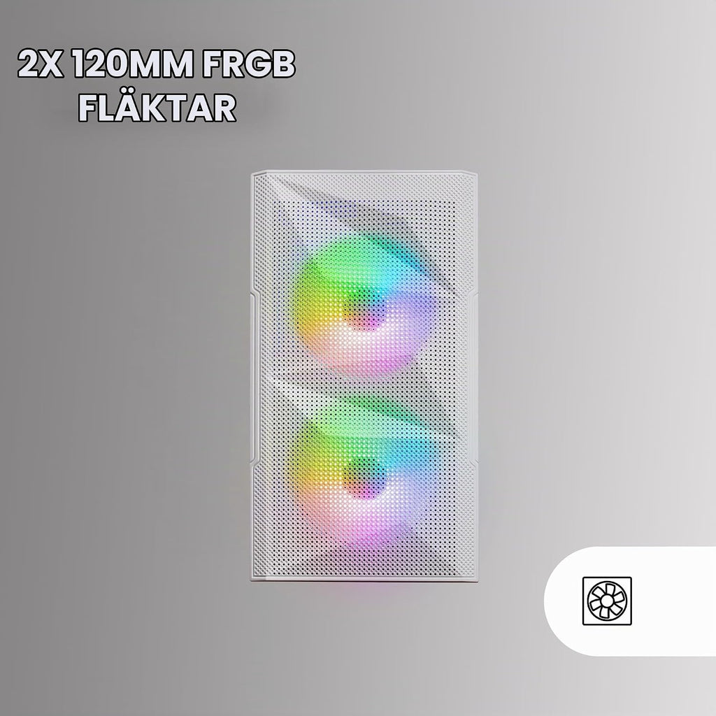 Mars Gaming MC-S1, ultrakompakt Micro-ATX PC-fodral, ARGB frontbelysning 12 lägen, FRGB-fläkt, spelfodral för helsidofönster, stöder vätskekylare upp till 120 mm, rosa