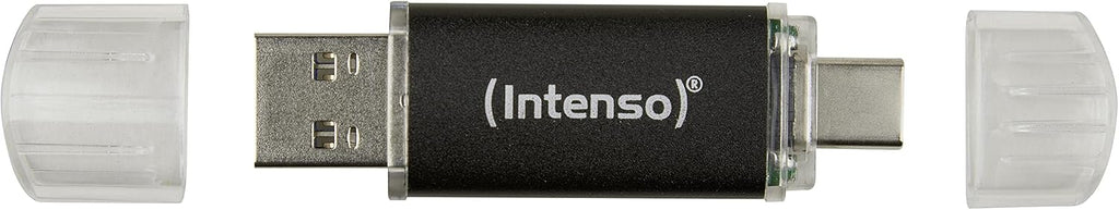 Intenso Twist Line Dual USB-minne 5 x 32 GB – Super Speed USB 3.2 Gen 1 x 1 med upp till 70 MB/s, USB-C och USB-A, antracit