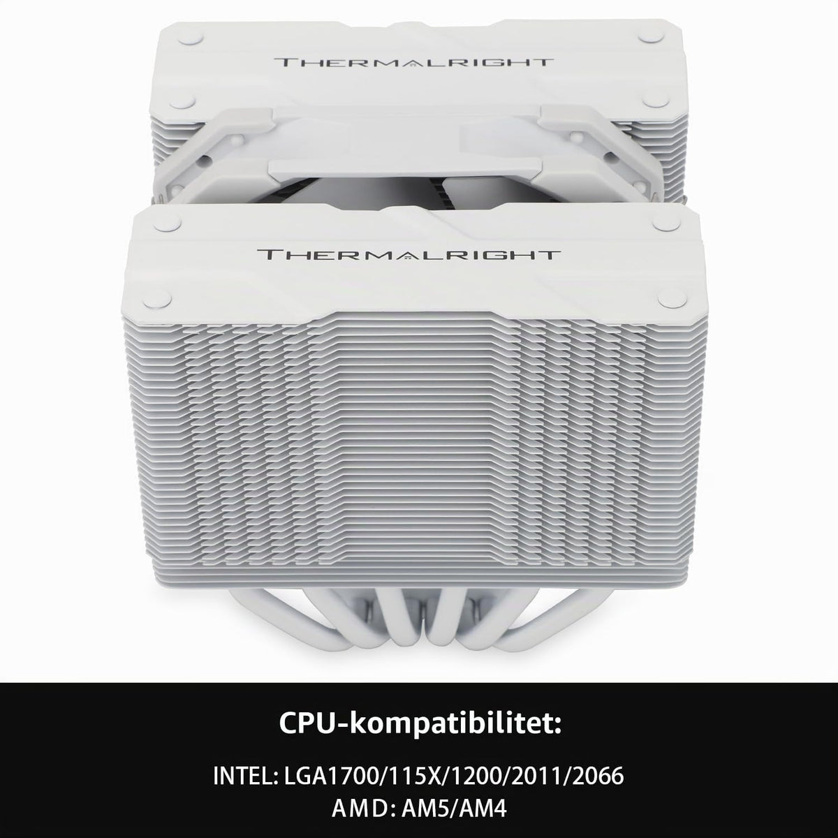 TR Peerless Assassin 120 Mini, vita, 6 värmerör, PC-kylning, Dual-Tower, kylning av datorprocessorn för AMD: AM4 AM5/Intel LGA 1700/1851/115X/1200/2011