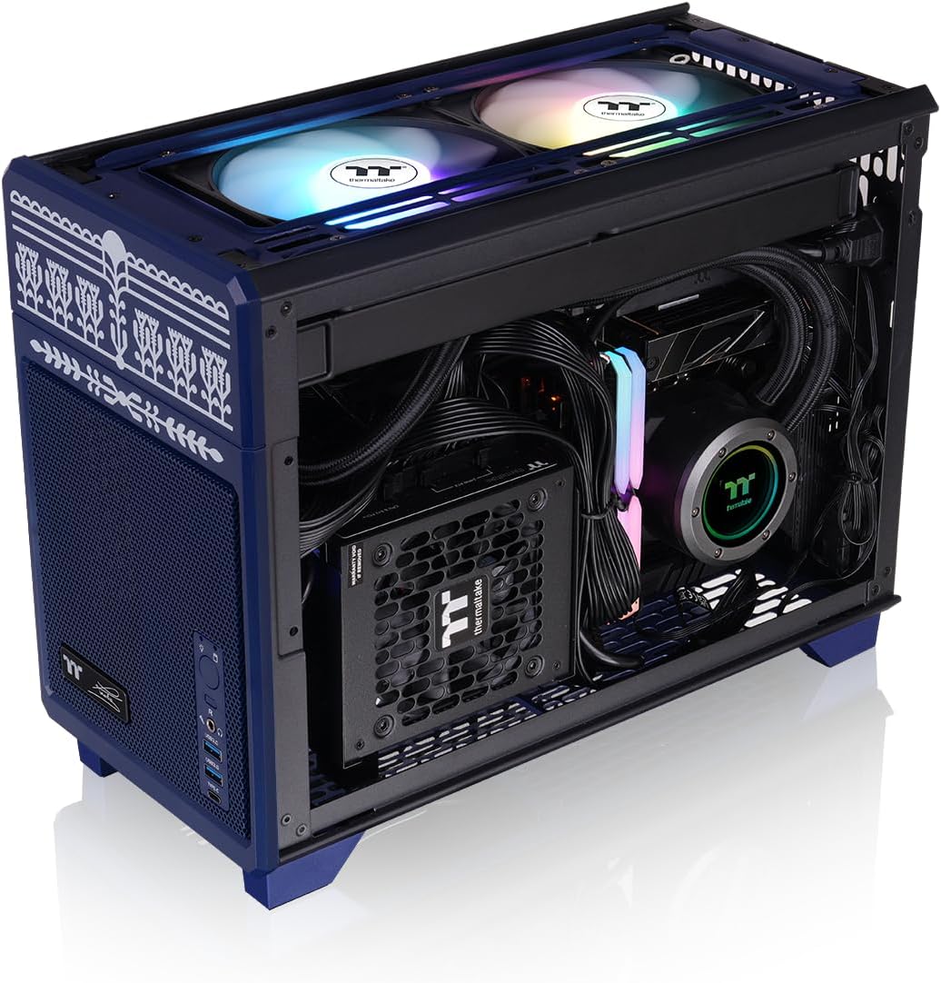 Thermaltake TR100 | Mini Tower | Super Compact | Hydrangea Blue