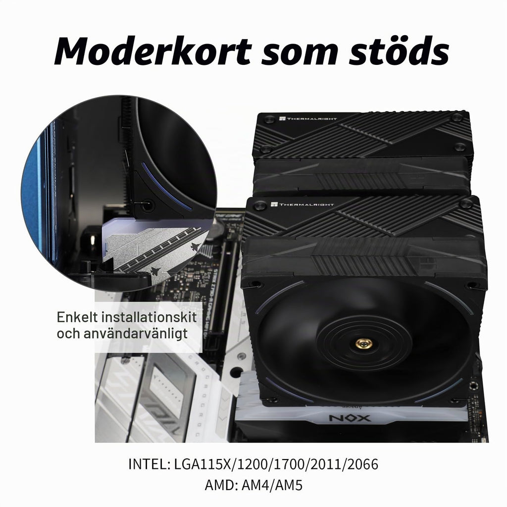 TR Phantom Spirit 120 EVO, 7 värmerör CPU-kylare, dubbel 120 mm PWM-fläkt, aghp 4.0-teknik för AMD am4 am5/Intel 1700/1150/1151/1200/17xx/2011, lga17xx kylare