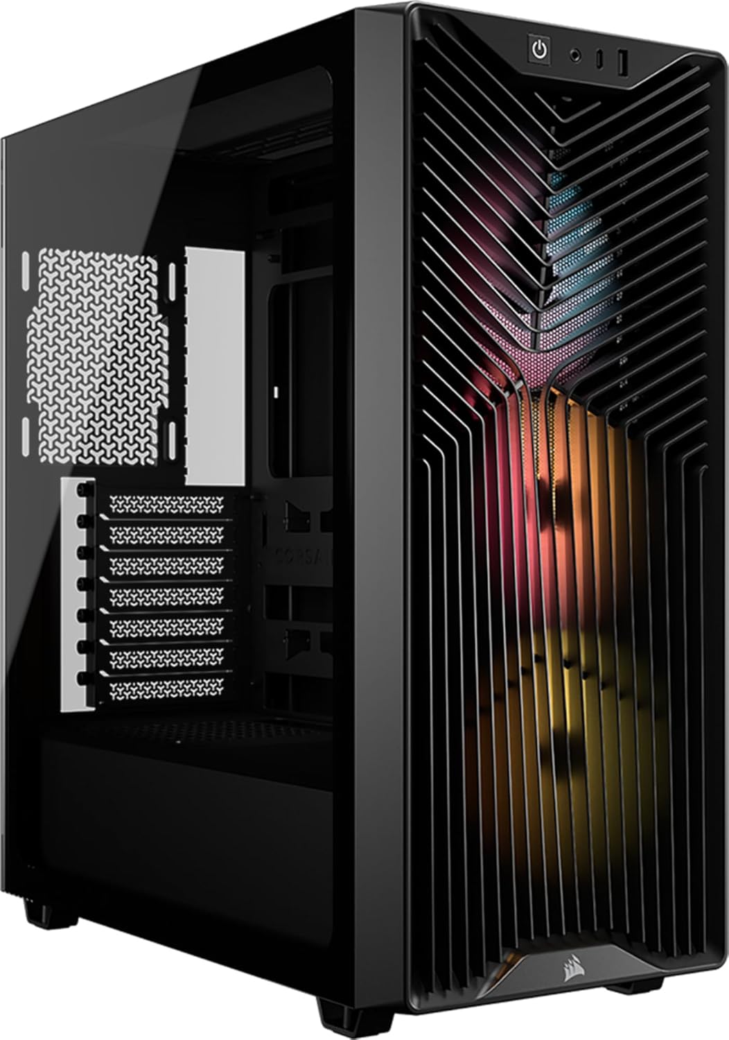 CORSAIR 3200D RS ARGB Mid Tower PC-Chassi, 3x Fläktar Ingår – Svart