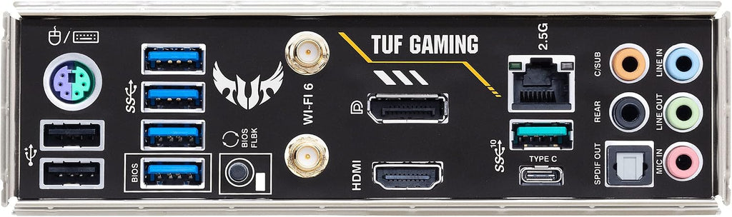 Asus TUF Gaming B450-Plus II moderkortsbas AM4 (ATX, AMD Ryzen, DDR4-minne, M.2, USB 3.1 Gen1+ Gen2, Aura Sync, Ai brusreducerande mikrofon)