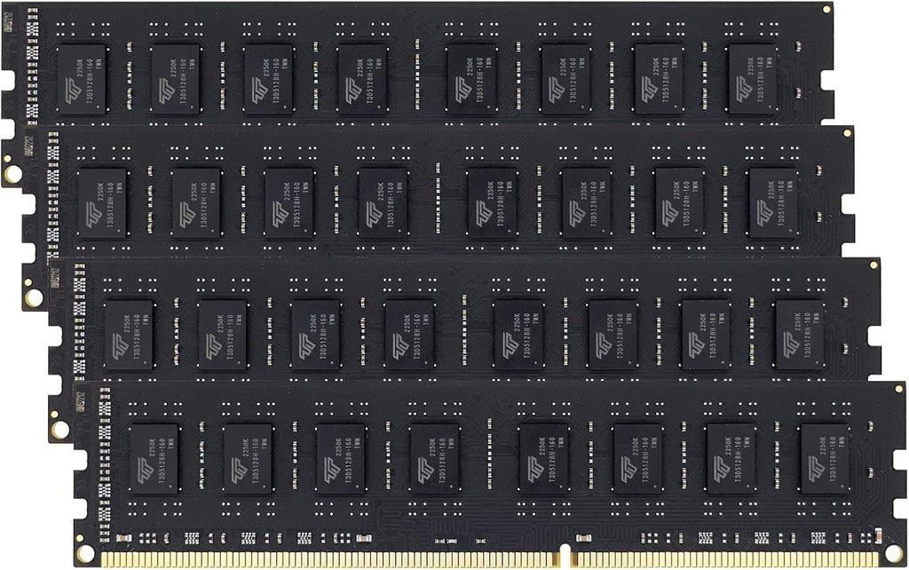 Timetec 32 GB kit (4 x 8 GB) DDR3 1 333 MHz PC3-10600 icke-ECC obuffrad 1,5 V CL9 2Rx8 Dual Rank 240 Pin UDIMM PC-stationär datorminne RAM-modul-uppgradering