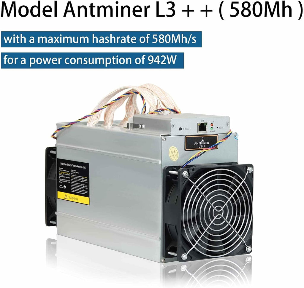 Antminer L3++ 580MH/S ASIC Litecoin Miner med 110-220V PSU Scrypt Doge LTC Miner Machine Asic Miner, LTC Mining & Dogecoin Miner ASIC Miner av META Space (Renew L3 504M)