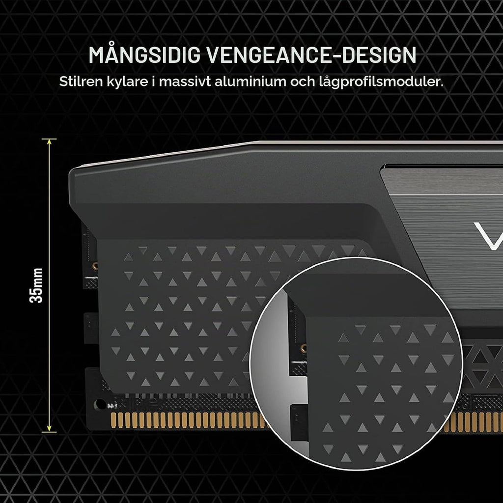 CORSAIR VENGEANCE DDR5 96GB (2 x 48GB) Upp Till 6000MHz INTEL RAM