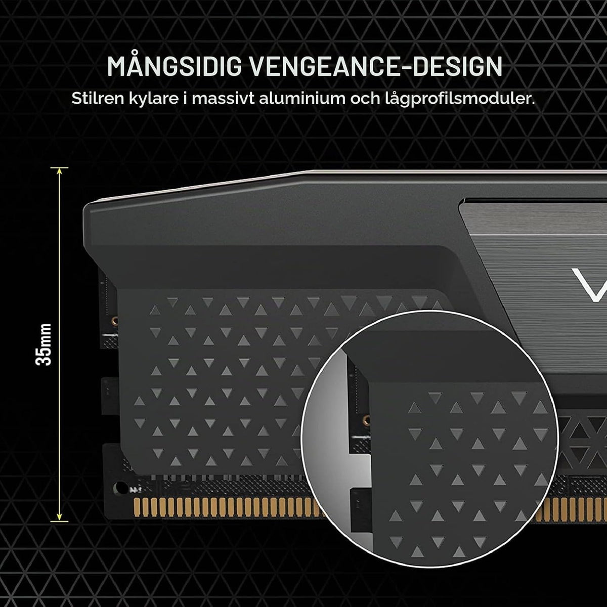 CORSAIR VENGEANCE DDR5 96GB (2 x 48GB) Upp Till 6000MHz INTEL RAM