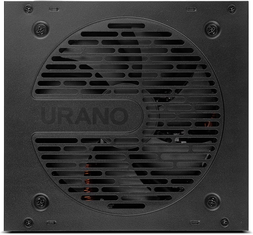 NOX URANO PRO 550W Bronze - Nätaggregat 550W, 80 PLUS Bronze-certifierad, ATX MB, SATA, EPS, PCIE, 12V, Molex, 120mm PWN-fläkt, automatisk spänning (100-240V), svart.