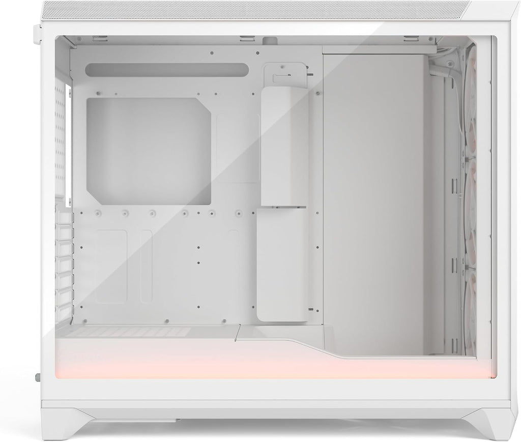 Fractal Design Meshify 3 XL Vit Tempered Glass Klar Toning - Gamingdatorchassi – Meshfront – Tre Momentum 14-fläktar ingår – GPU-stöd upp till 512 mm längd – E-ATX/ATX/mATX-stöd