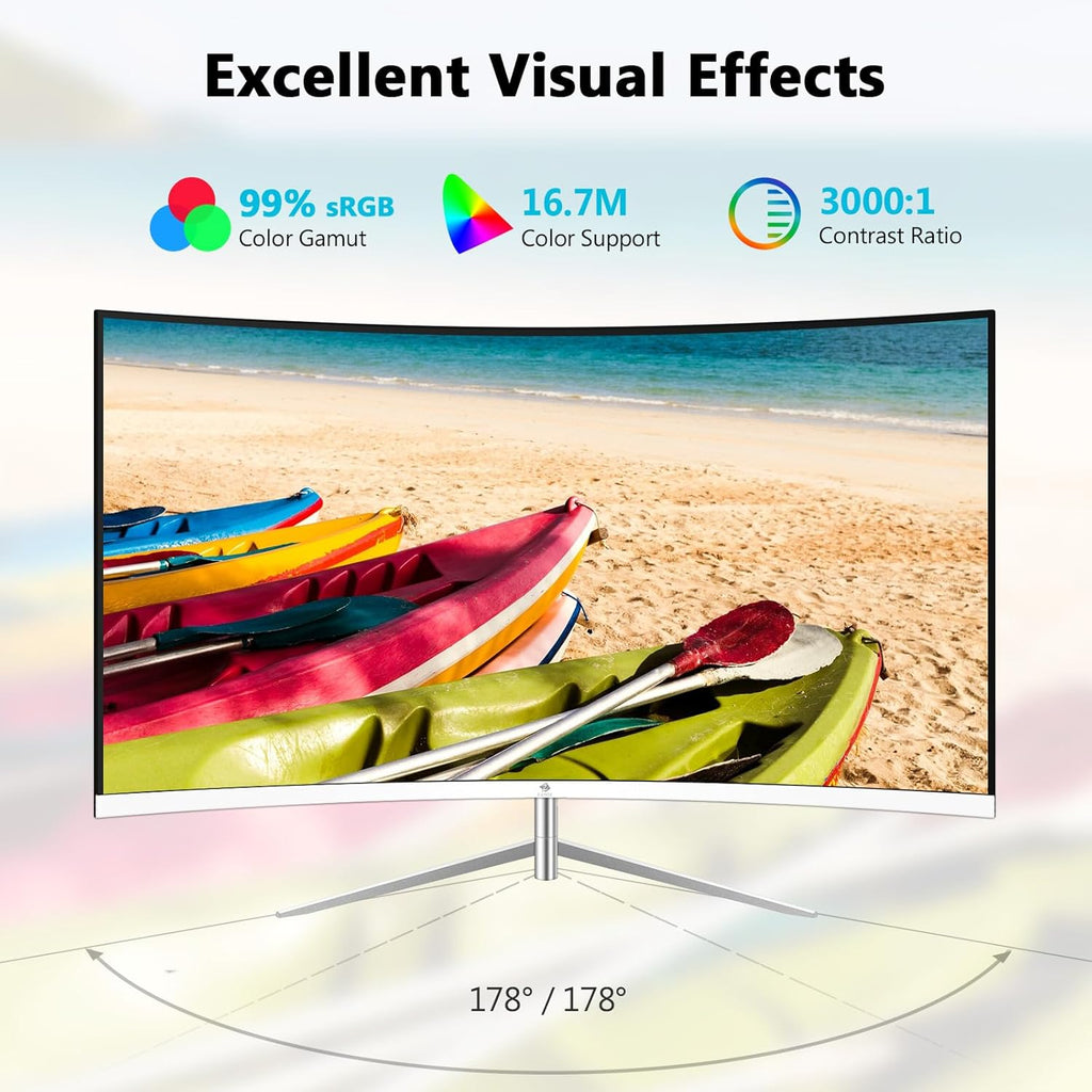 Z-Edge AGEX Böjlig Spel Datorskärm 34 Tum 240Hz, 3440x1440, Höjjusterbar 115mm, UWQHD Ultrawide 21:9, 1500R VA, 1ms, FreeSync, 4000:1, PIP PBP, 2×DP1.4, 2×HDMI2.1, VESA (DP-kabel ingår)