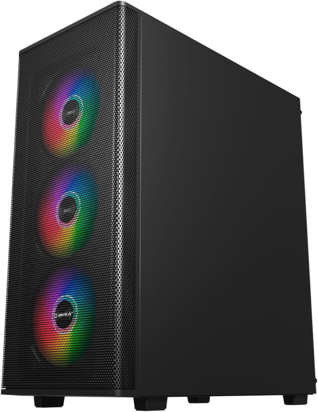 UNYKAch MIR 100 stort speldatorhölje med 4 ARGB-fläktar, 1 USB 2.0 och 3 USB 3.0