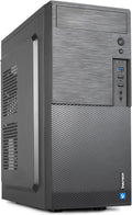 Fodral Vultech ATX VCO-A1699P Rev. 2.2 med 500 W strömförsörjning, kompakt datorfodral, 1 x USB 3.0, 2 x USB 2.0 svart