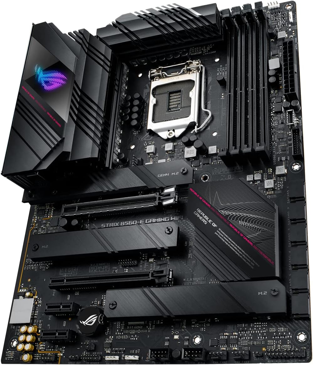 ASUS ROG Strix B760-I Gaming WiFi - Intel B760 LGA 1700 Mini ITX moderkort (DDR5, 8 + 1 DrMOS, PCIe 5.0, 2 x PCIe 4.0 M.2, wifi 6E, 2.5G Ethernet, USB 3.2 Gen 2 x 2 Type-C, Aura Sync RGB)