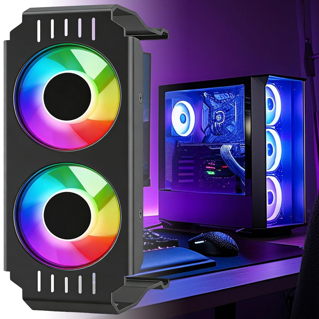Processorkylare | 120 mm tyst kylare med dubbel fläkt, PC-kylare med