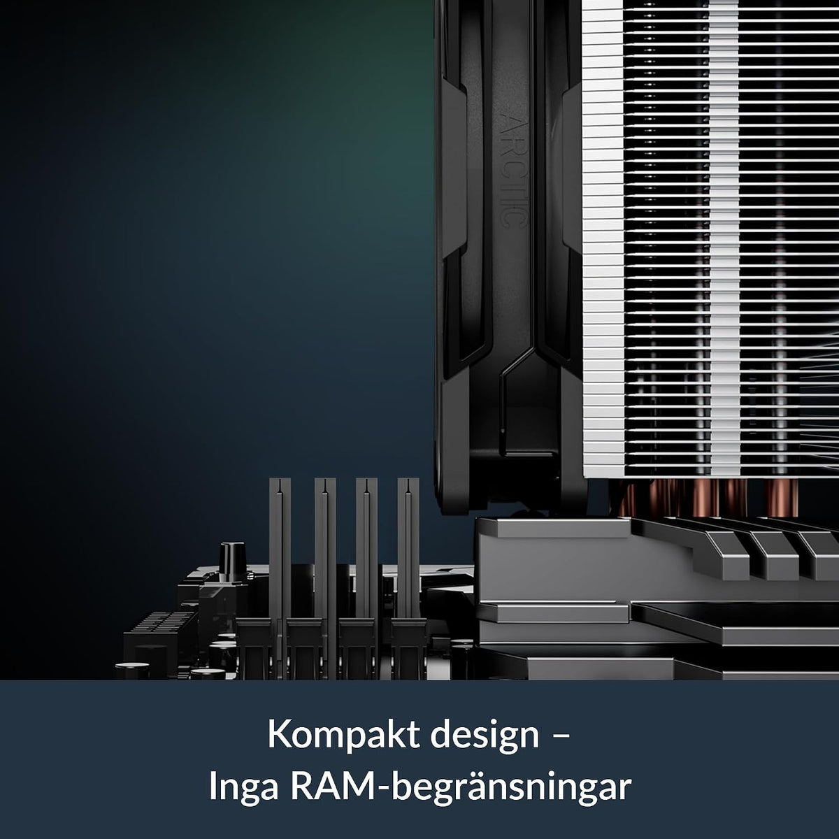 ARCTIC Freezer 36-S – entorns processorkylare för Intel och AMD med tryckoptimerad P12 Pro-fläkt på 120 mm, 600–3 000 rpm, fluiddynamiskt lager, inkl. MX-7