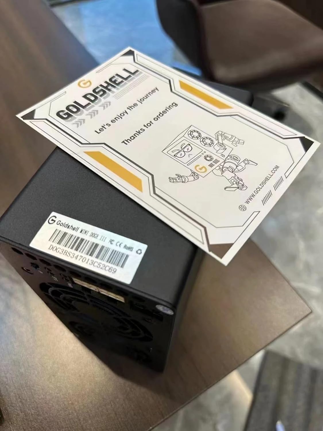 Goldshell Mini Doge 3 ASIC Miner for Dogecoin & LTC - 700 MH/S 400W Litecoin Mining (Normal Version utan PSU)