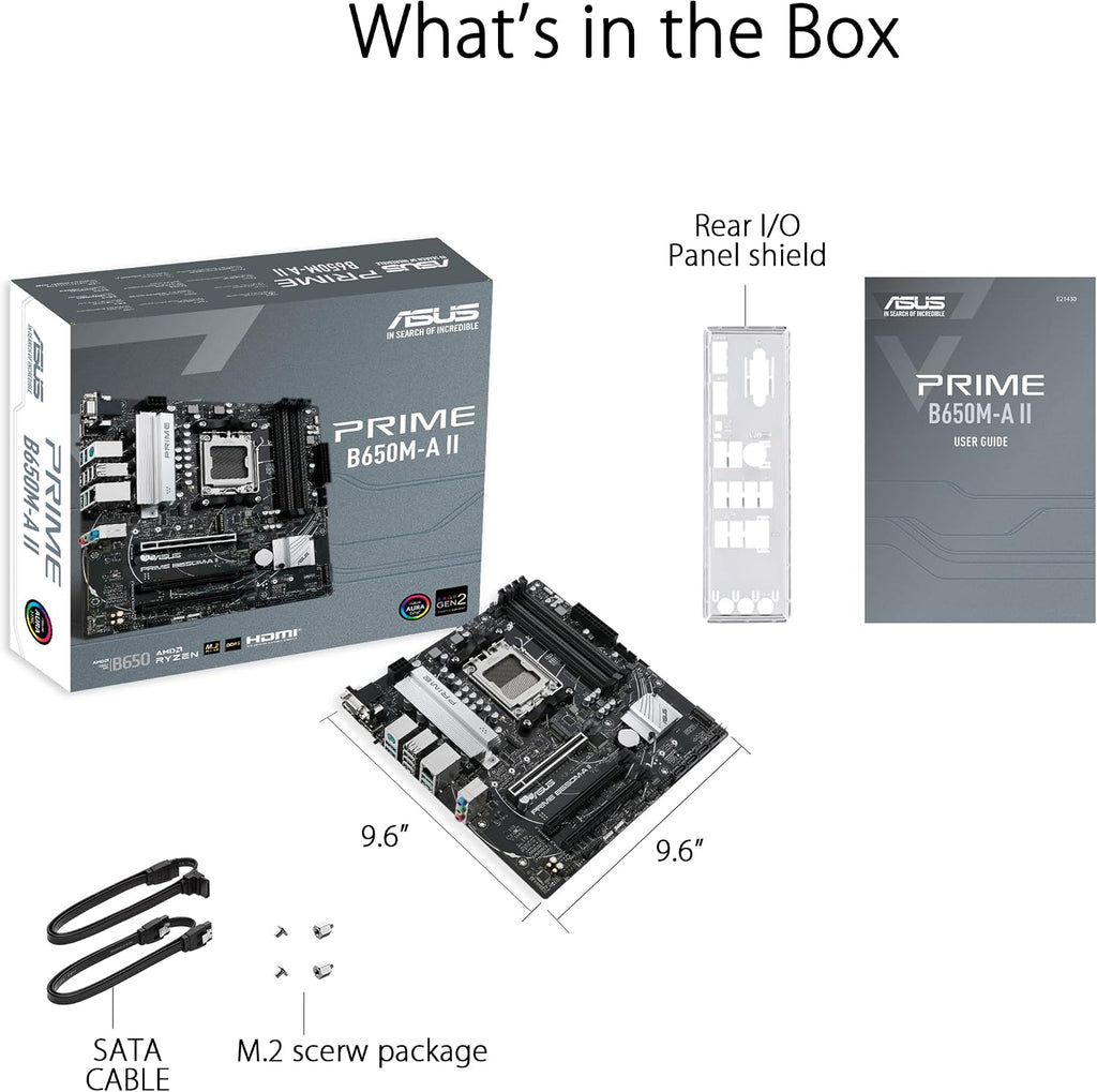 Asus TUF Gaming B450-Plus II moderkortsbas AM4 (ATX, AMD Ryzen, DDR4-minne, M.2, USB 3.1 Gen1+ Gen2, Aura Sync, Ai brusreducerande mikrofon)