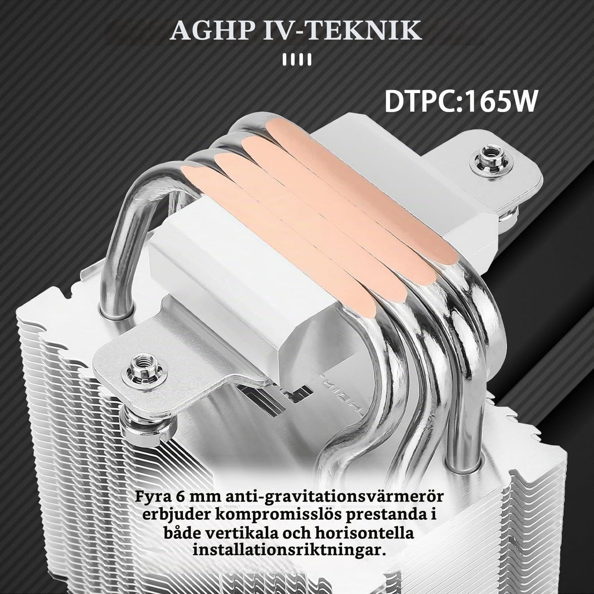 Thermalright Assassin X 90 SE ARGB CPU-luftkylare med 4 värmerör, TL-P9-S PWM ARGB-fläkt, datorkylfläns/processorkylare, AGHP 4.0-teknik, för AMD AM4 AM5/Intel LGA 1150/1151/1200/1700 (AX90 SE ARGB)