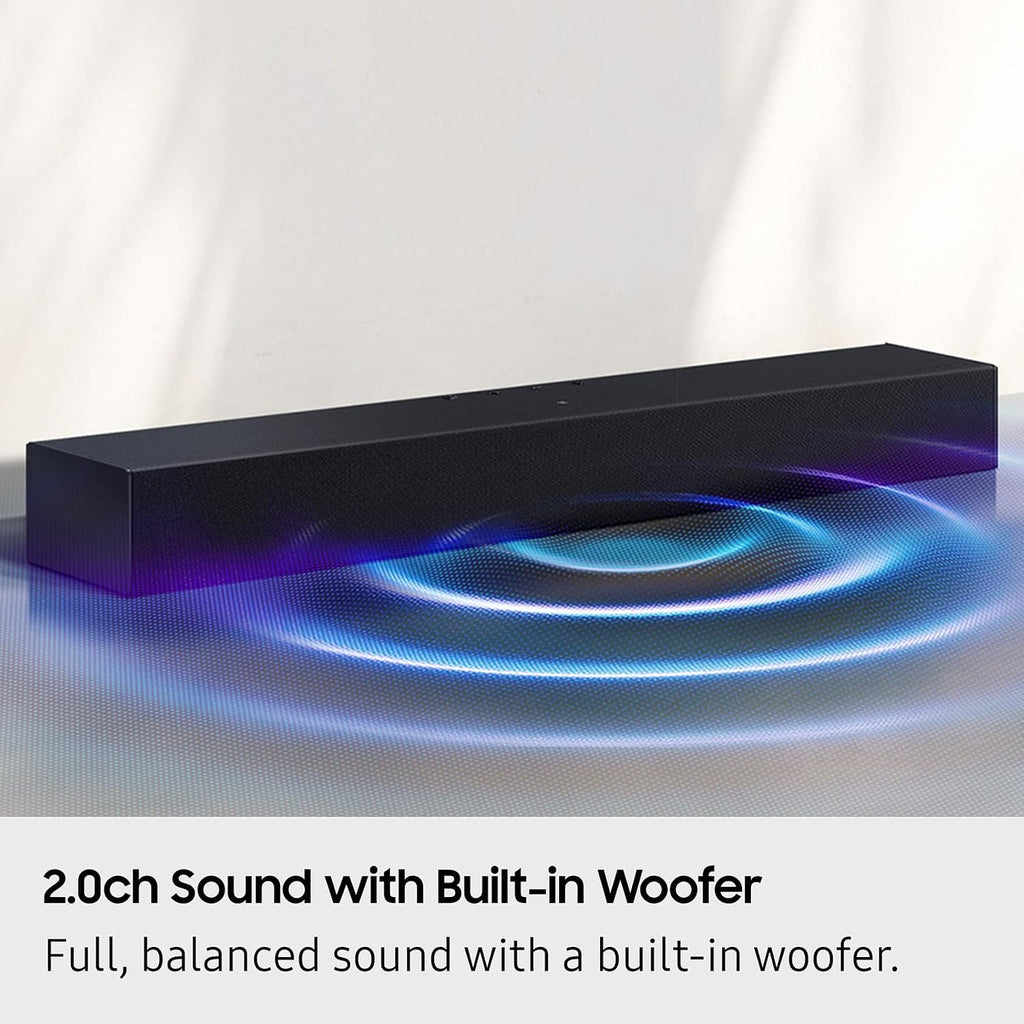 Samsung B-Series Soundbar HW-B550F 2.1 ch DTS Virtual:X Soundbar with Subwoofer (2025 Model) Voice Enhance Mode, Bass Boost, Adaptive Sound