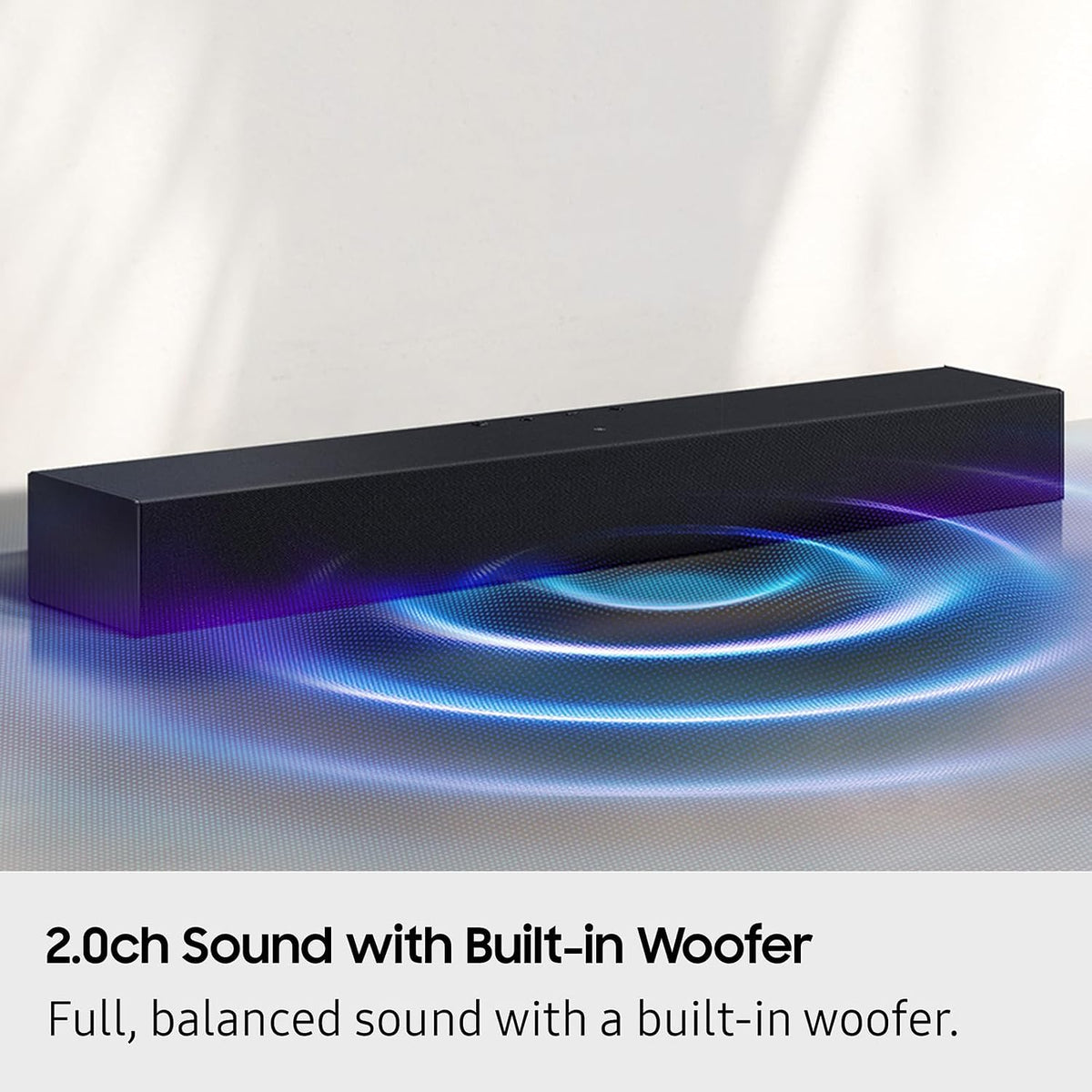 Samsung B-Series Soundbar HW-B550F 2.1 ch DTS Virtual:X Soundbar with Subwoofer (2025 Model) Voice Enhance Mode, Bass Boost, Adaptive Sound