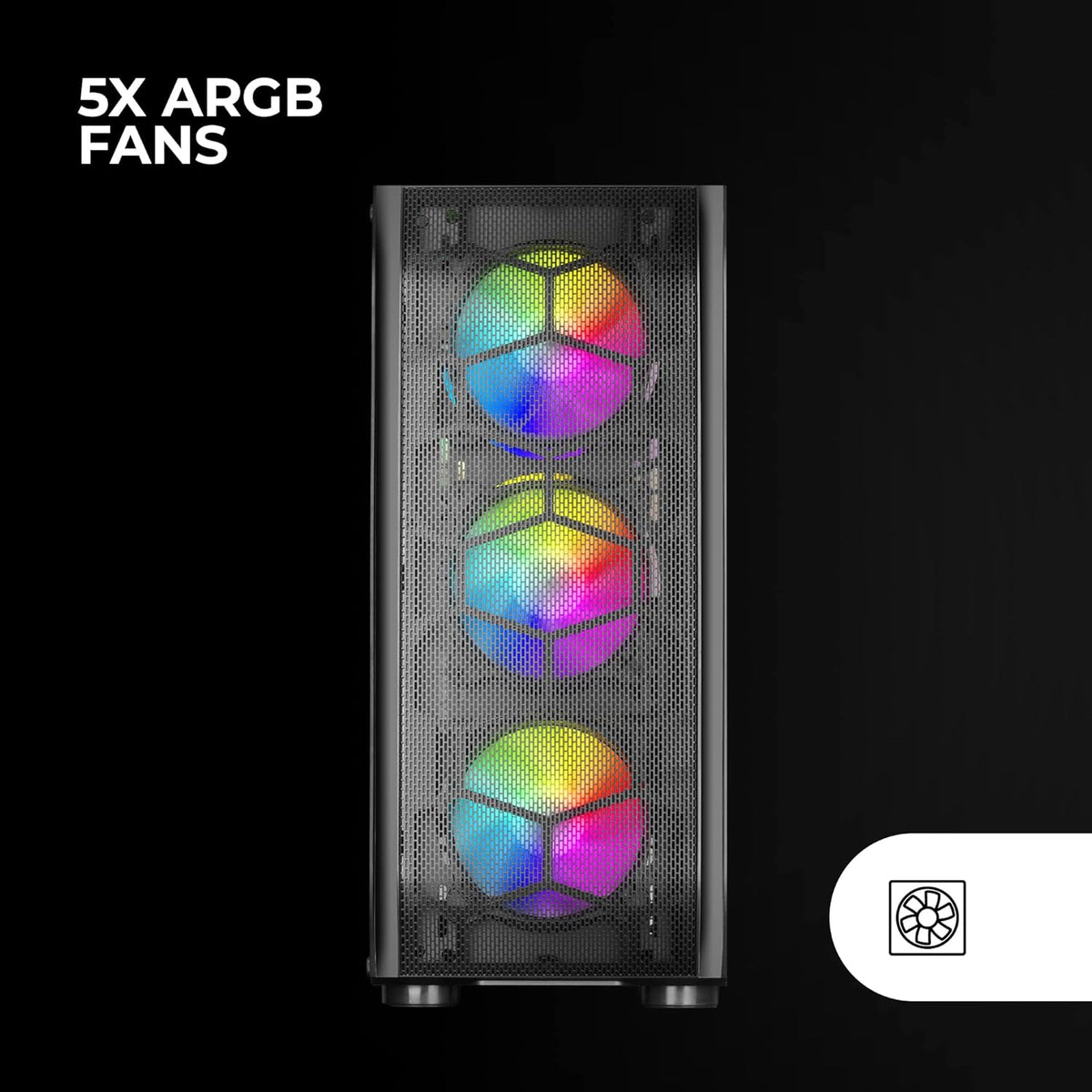 Mars Gaming MC-NOVA, Custom XXL E-ATX Gaming Tower, flyg- och rymdfartsaluminium, helt dubbelfönster härdat glas, Dual Chamber Construction, USB-C