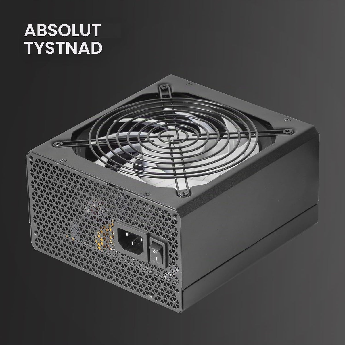 Tacens RADIX VII AG 800, full modul 800 W ATX strömförsörjning, 10 års garanti, 80Plus silver, +87% effektivitet, 140 mm FDB-fläkt med AI-RPM-teknik, japanska kondensatorer 105º, svart