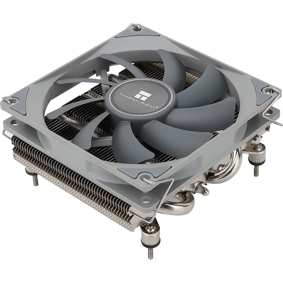 Thermalright TR AXP90-X47 CPU-luftkylare med låg profil, svart CPU-kylare med 90 mm PWM rak fläkt, 4 värmerör, höjd 47 mm, för AMD AM4 AM5/Intel LGA 1700/115X/1851