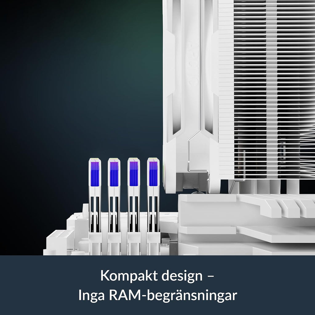 ARCTIC Freezer 36-S A-RGB – entorns processorkylare med ARGB-belysning för Intel och AMD, tryckoptimerad P12 Pro-fläkt på 120 mm, 600–3000 rpm, fluiddynamiskt lager, inkl. MX-7 - Svart