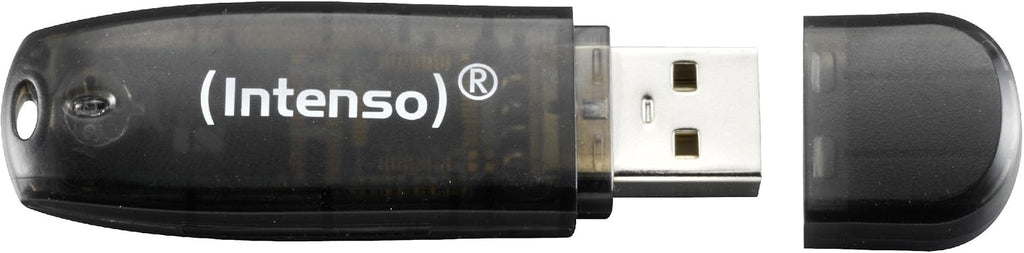 Intenso 3502470 Rainbow USB-minne, 16GB, Svart