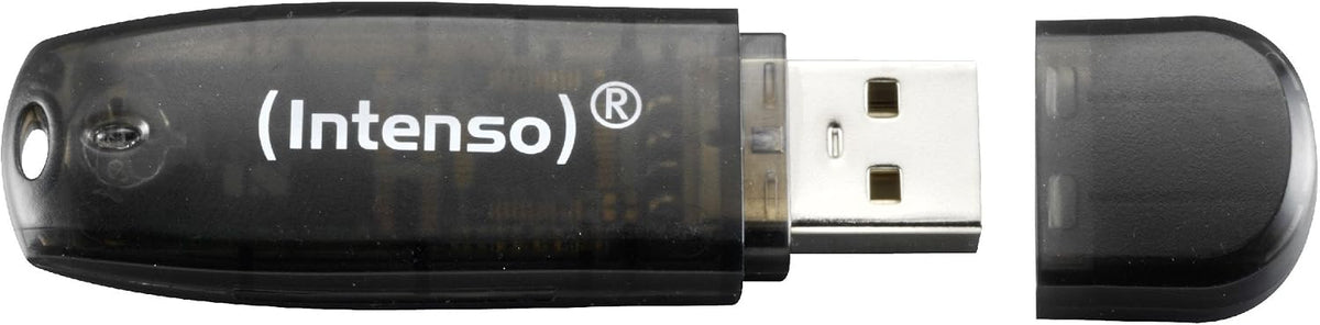 Intenso 3502470 Rainbow USB-minne, 16GB, Svart