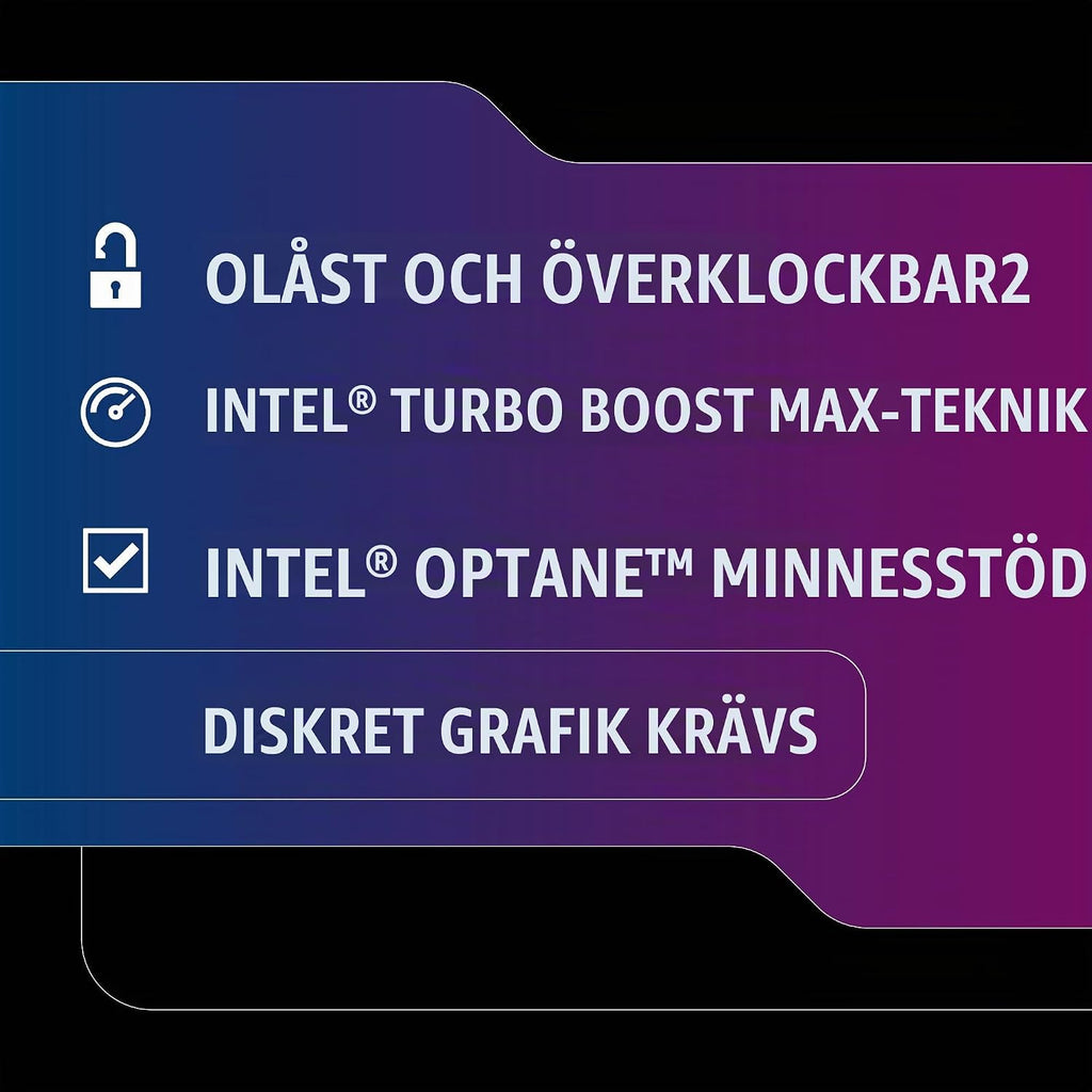 Intel Core i7-8700K processor (12 MB cache, upp till 6 kärnor, 3,70 GHz)